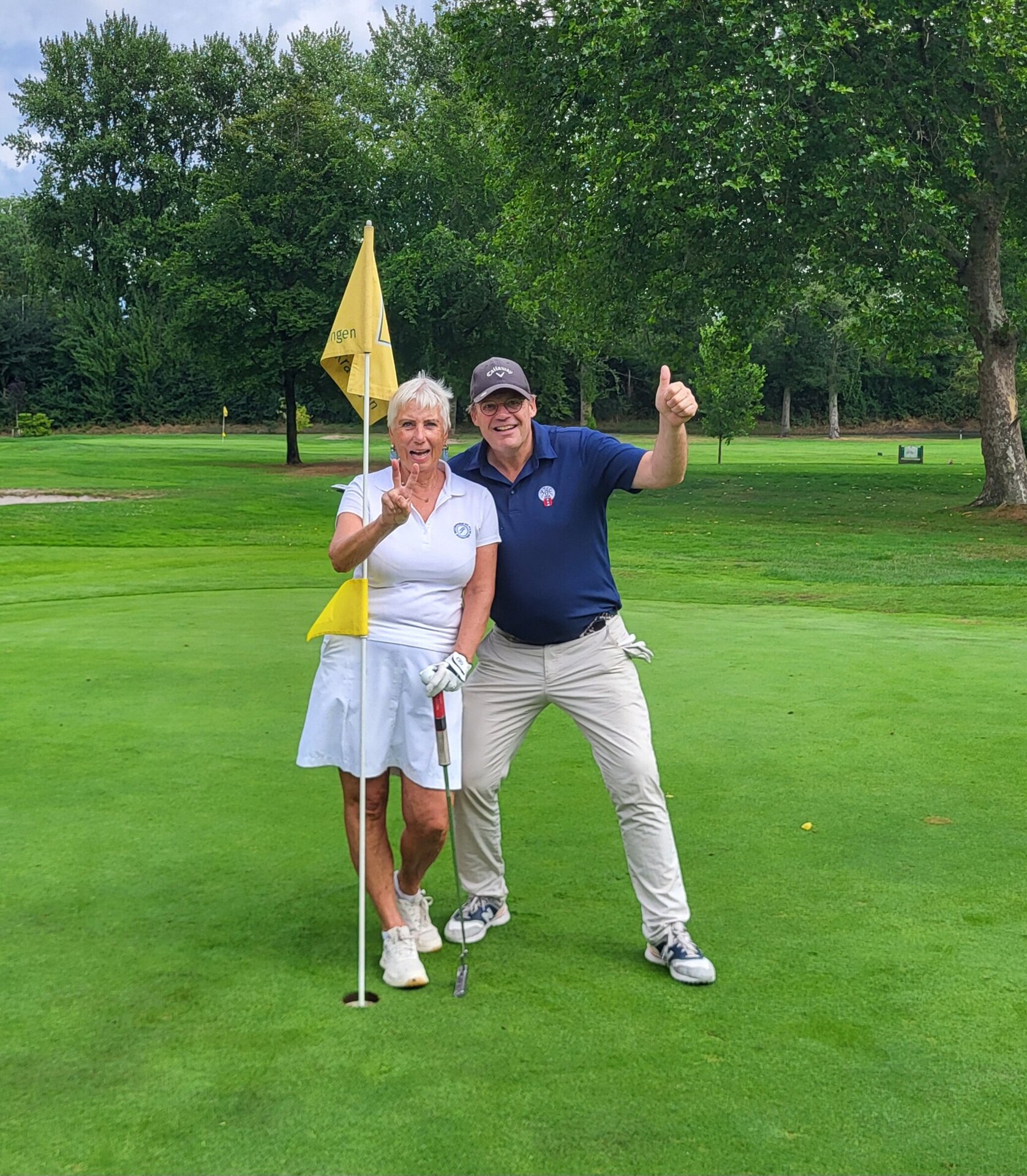 René Brouwer Birdie voor Jolanda