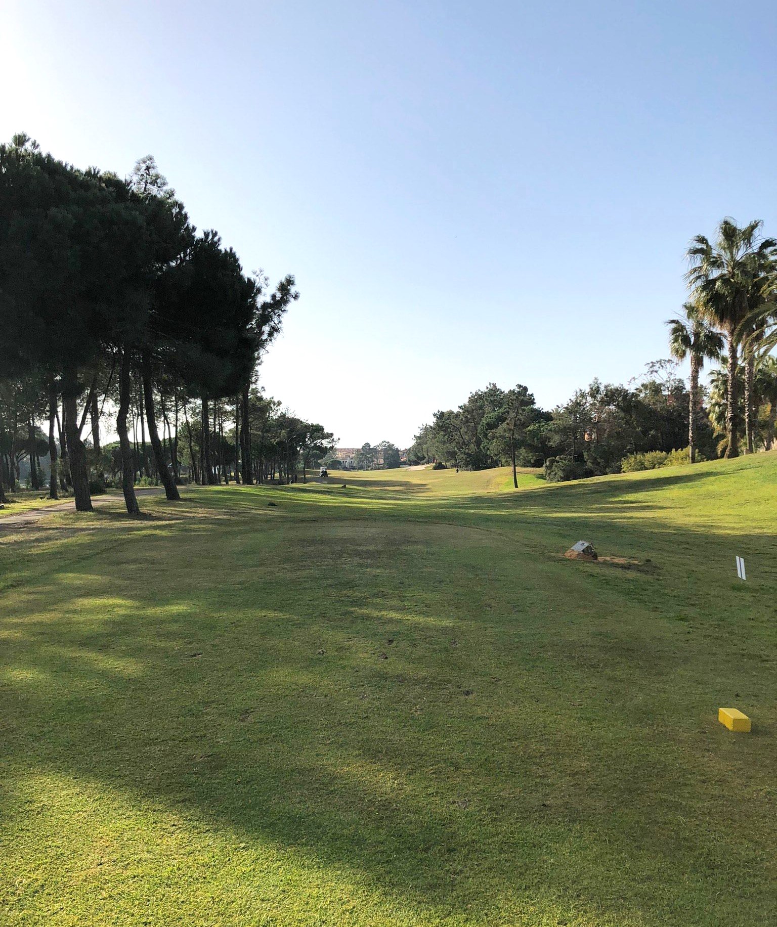 Start op de groene lus van Islantilla. Gewoon rechtdoor.